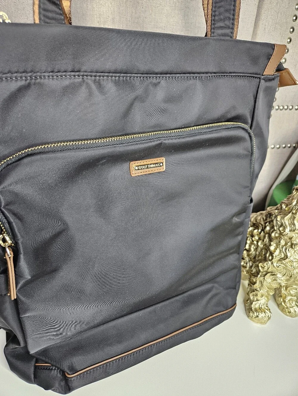 Golf Supags Convertible Shoulder/Backpack Brown Black
